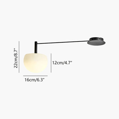Antizer Custom Frosted Glass Globe Ceiling Light