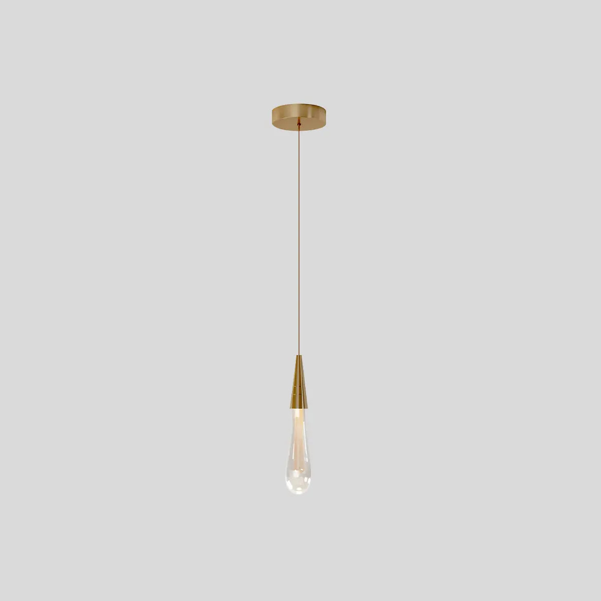 Antizer Drop Crystal Chrome Pendant Light for Bedroom