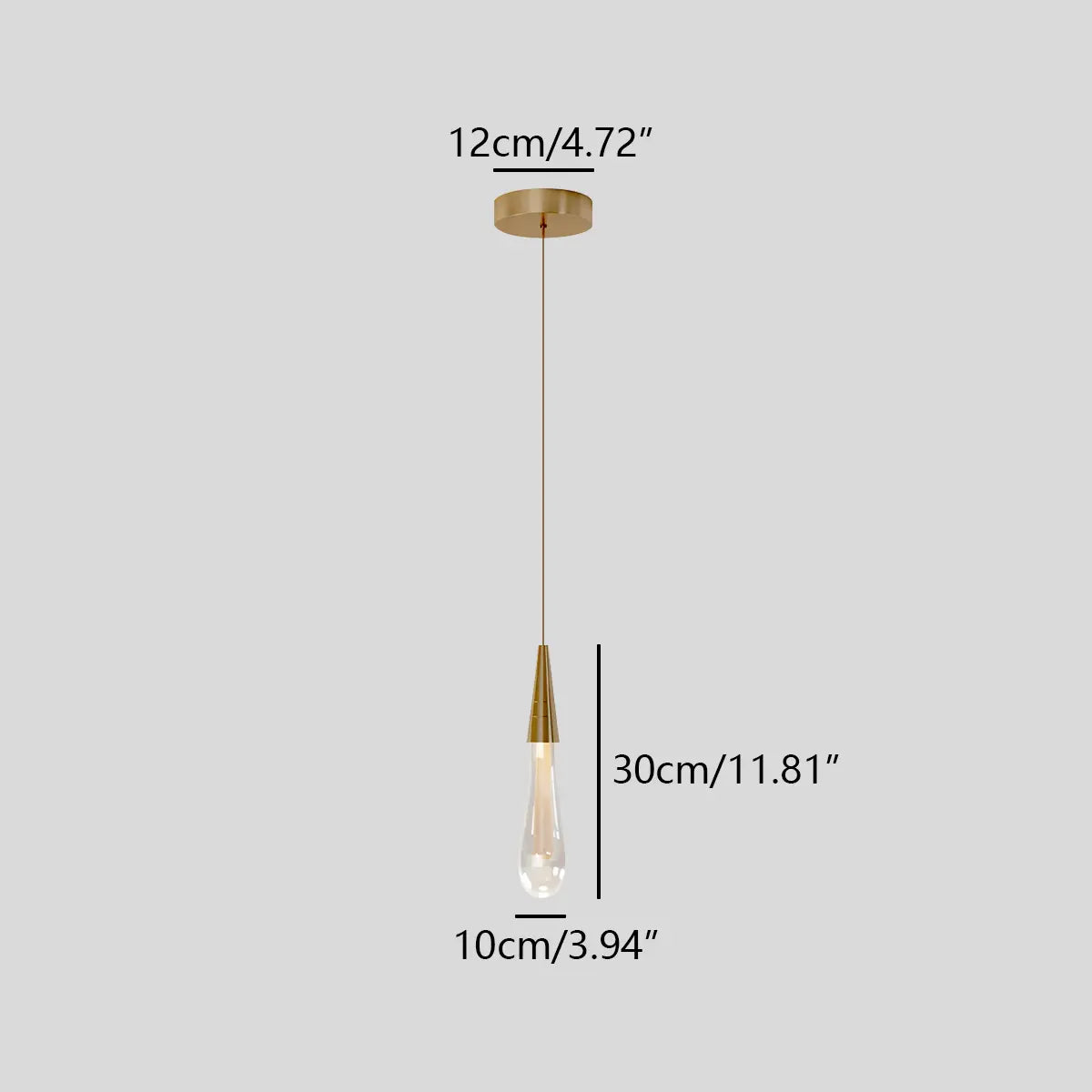 Antizer Drop Crystal Chrome Pendant Light for Bedroom