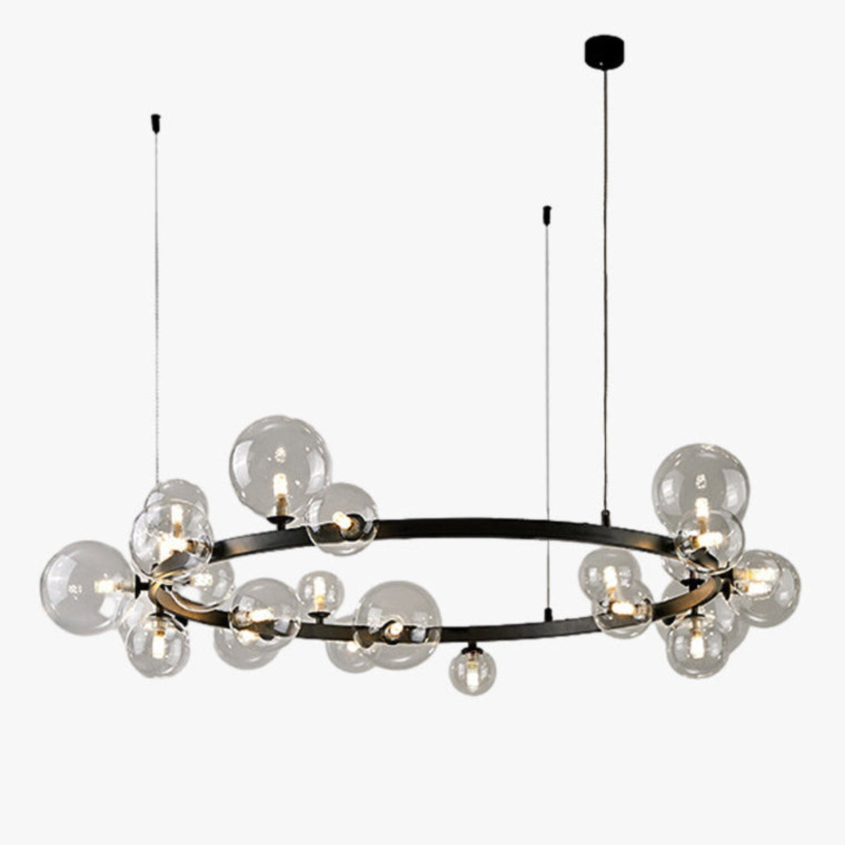 Antizer Circular Glass Bubble Chandelier