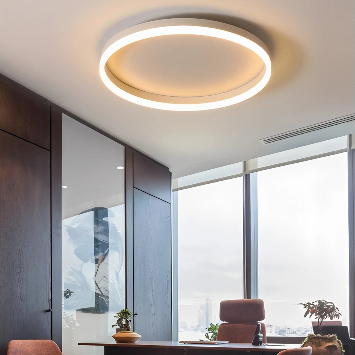Antizer Nordic Circular LED Ceiling Lamp for Bedroom