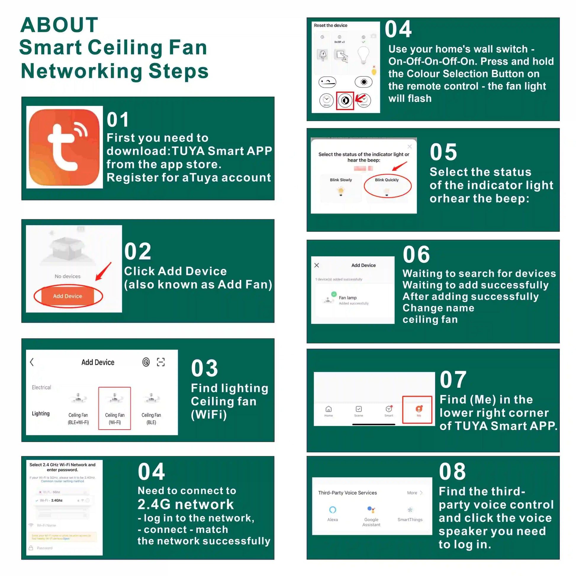 Ceiling Fan APP and Voice Control