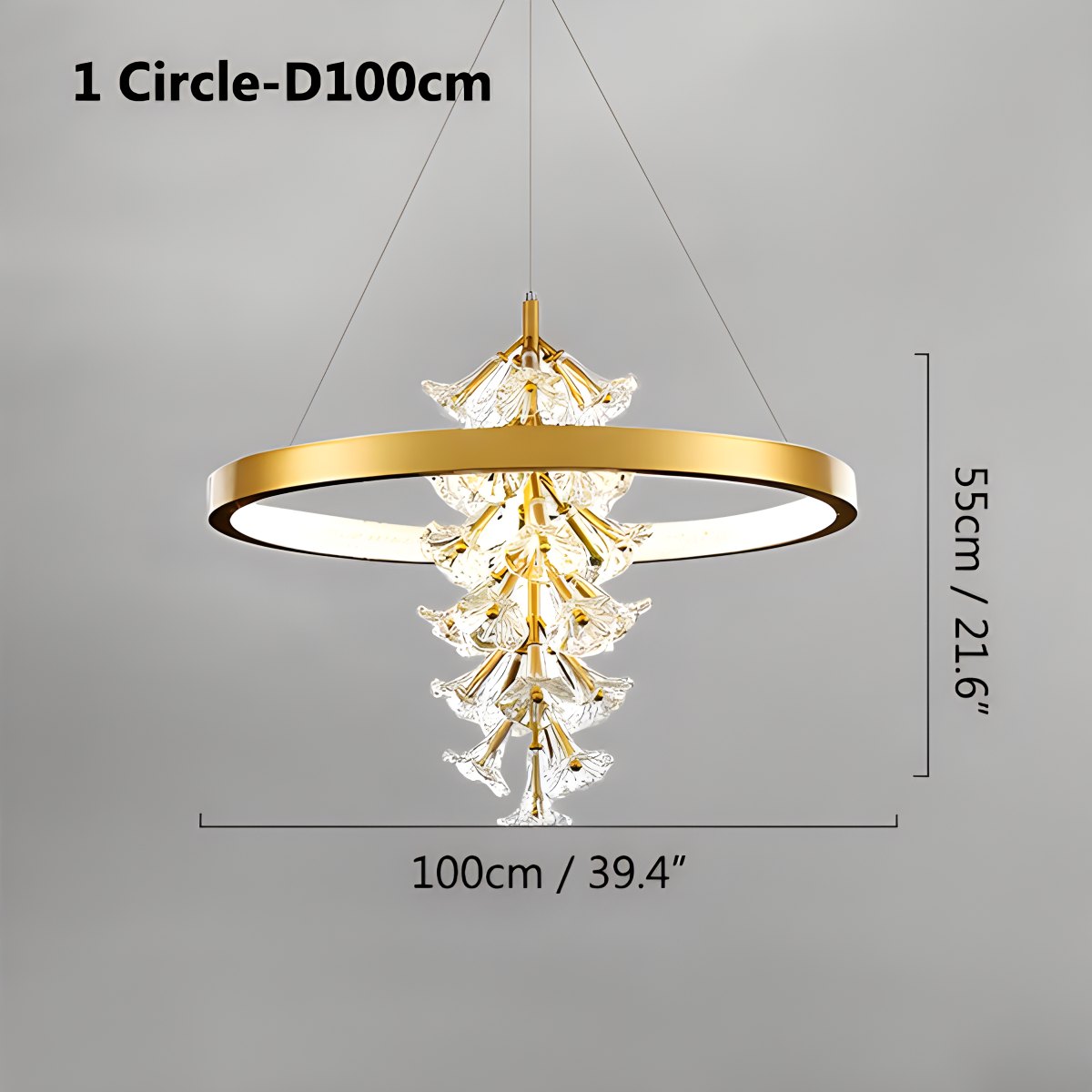 Nordic Light Luxury Ring Creative Chandelier