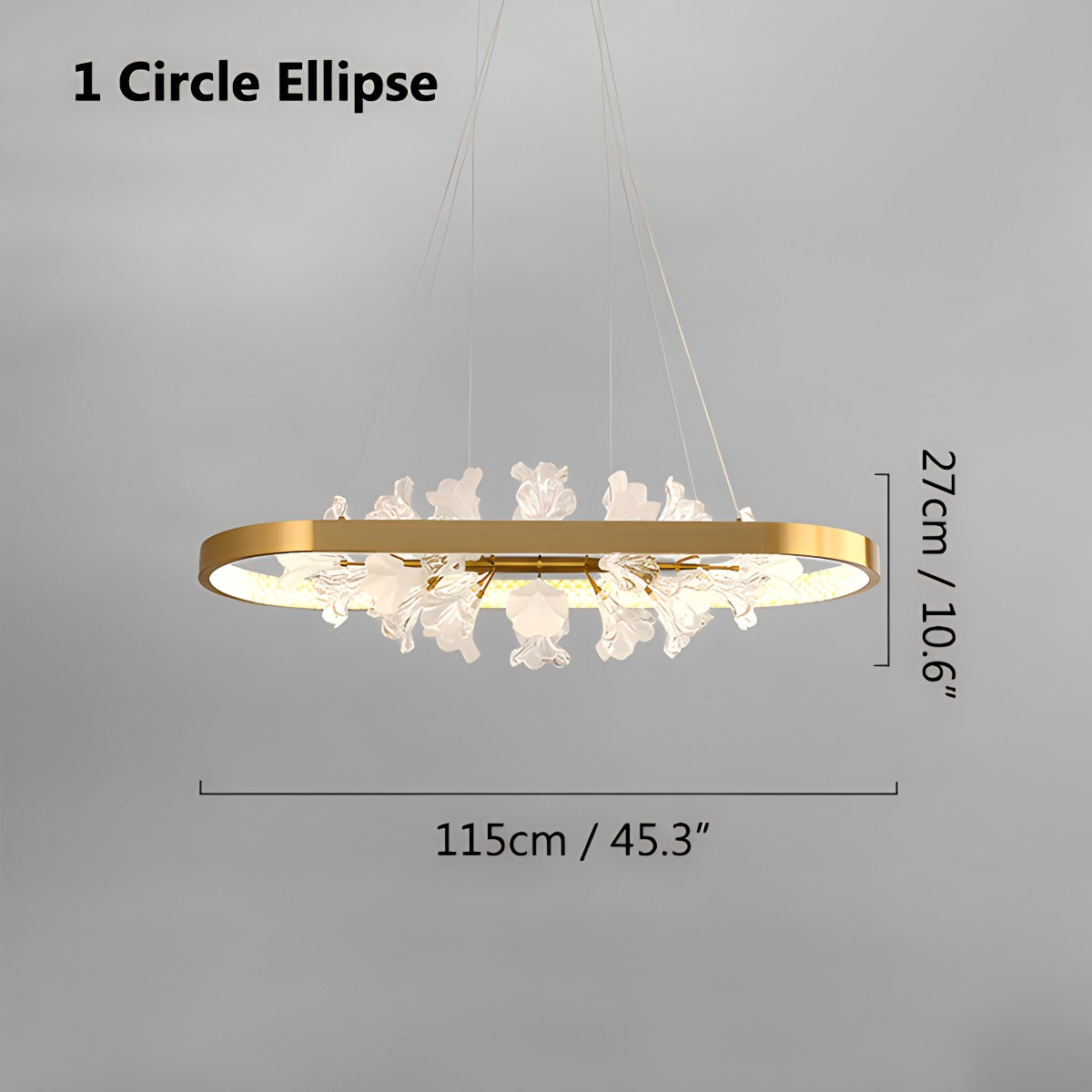 Nordic Light Luxury Ring Creative Chandelier