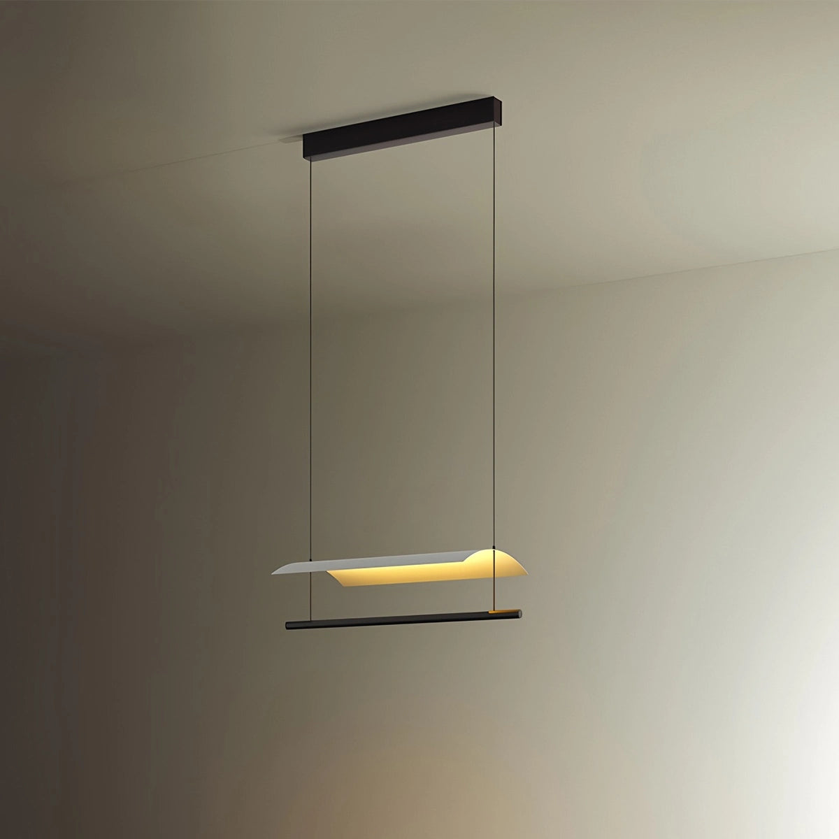 Antizer Minimalist Tile Shape Dining Room Pendant Light