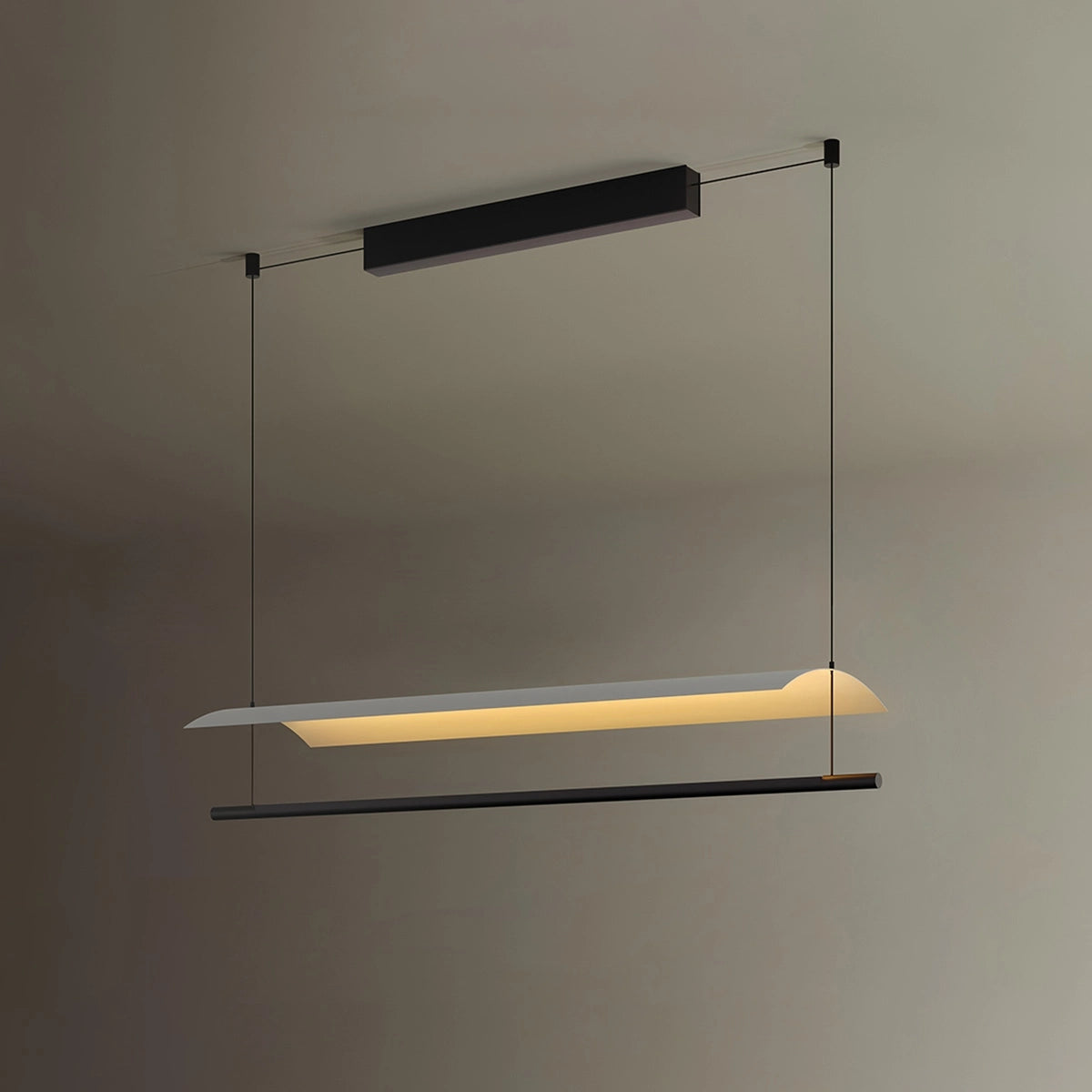 Antizer Minimalist Tile Shape Dining Room Pendant Light