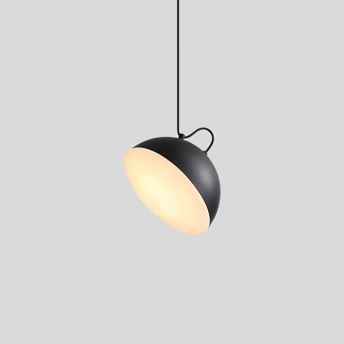 Antizer Nordic Minimalist Black Semi-Circular Pendant Light