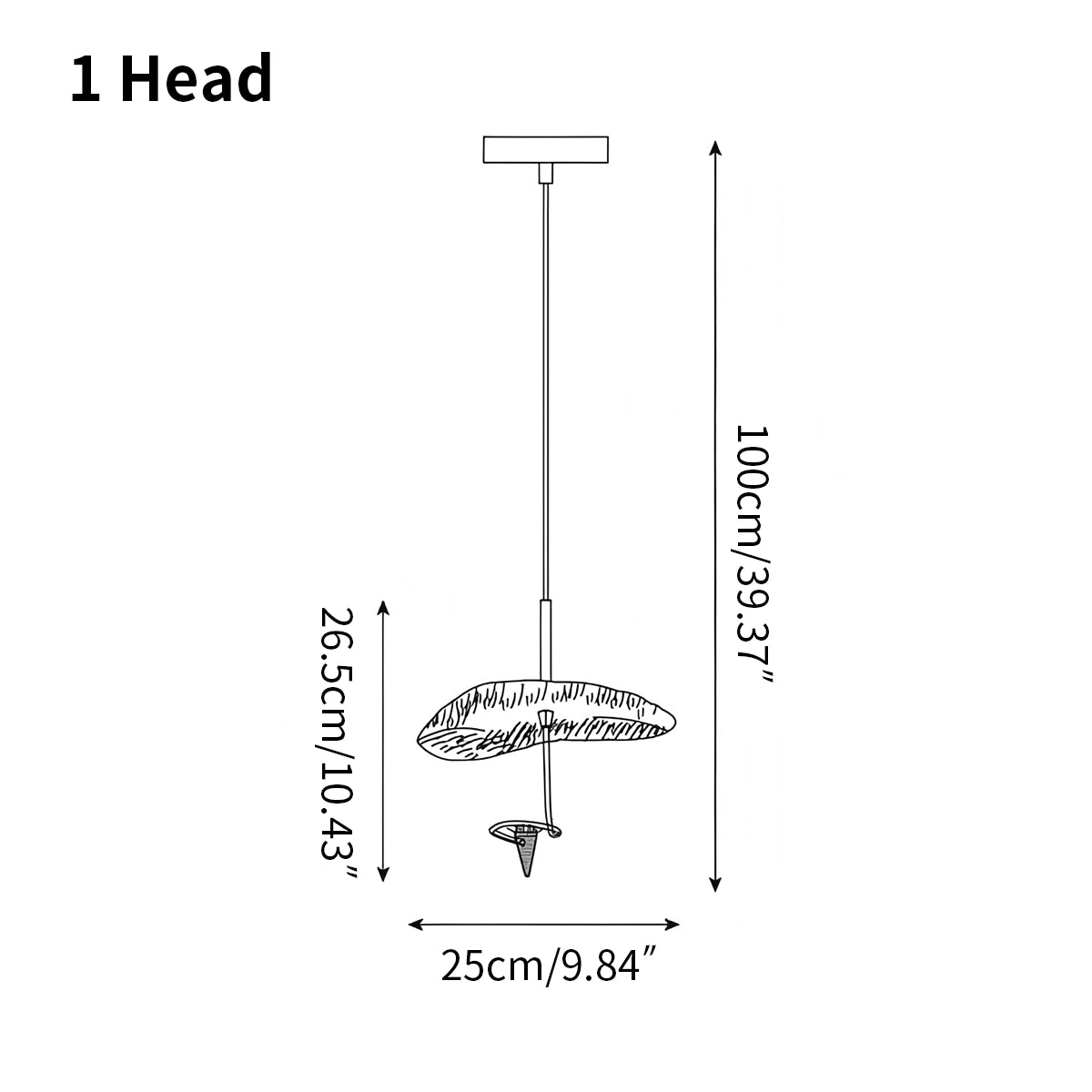 Antizer Orlia Brass Lotus Leaf Chandelier