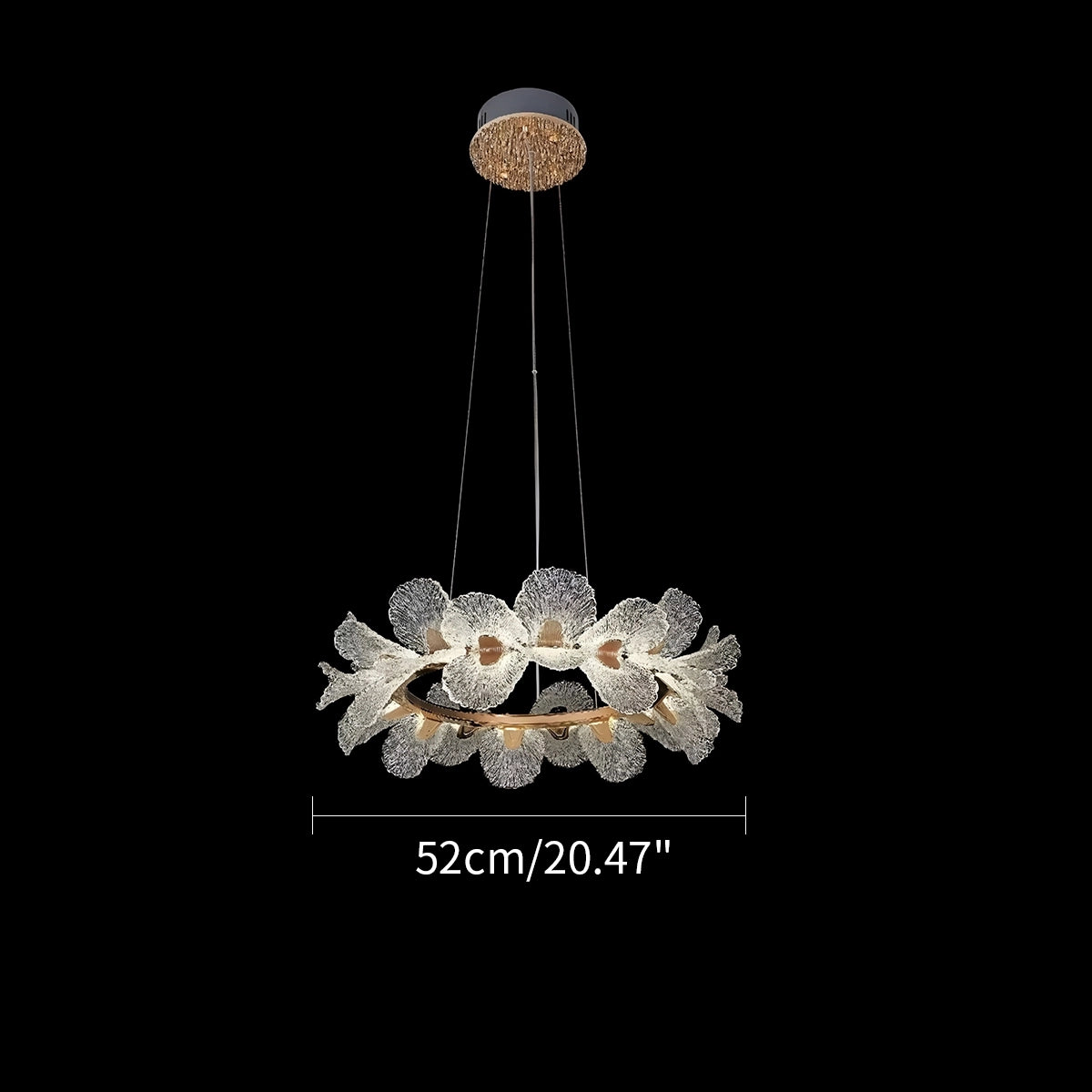 Antizer French Style Light Luxury Flower Chandelier