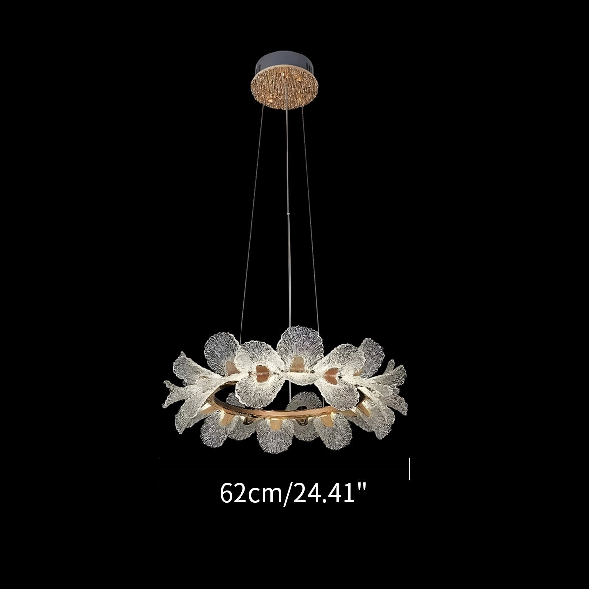 Antizer French Style Light Luxury Flower Chandelier