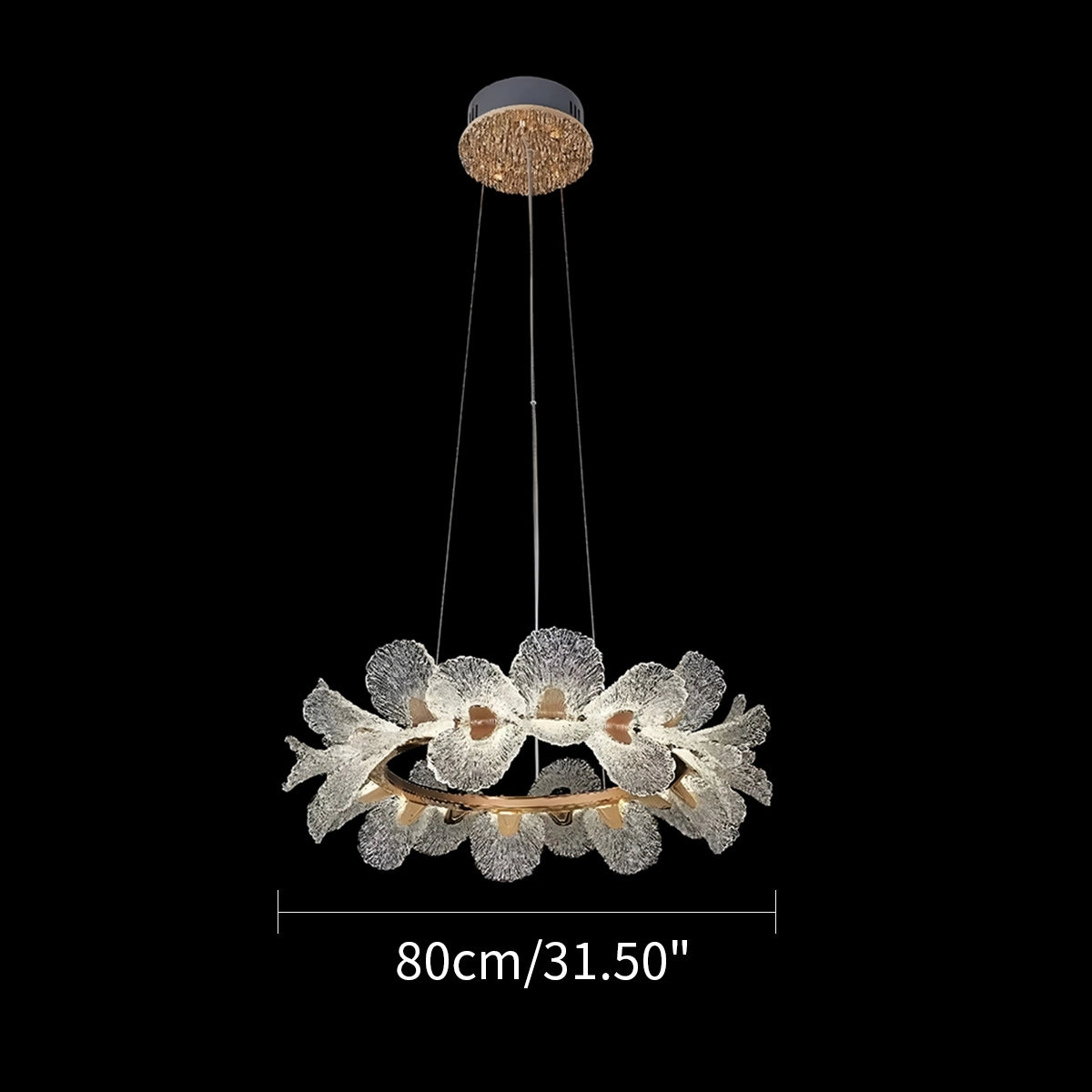 Antizer French Style Light Luxury Flower Chandelier