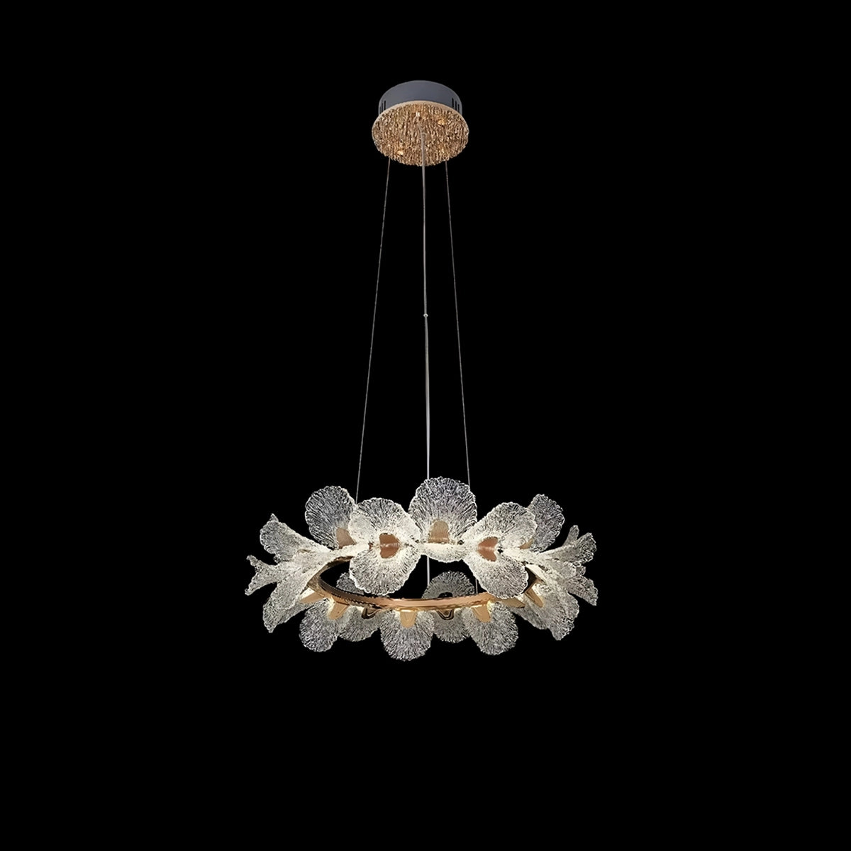 Antizer French Style Light Luxury Flower Chandelier