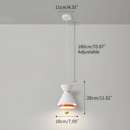 Antizer Modern Minimalist White LED Pendant & Wall Light