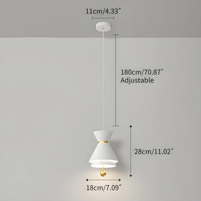 Antizer Modern Minimalist White LED Pendant & Wall Light