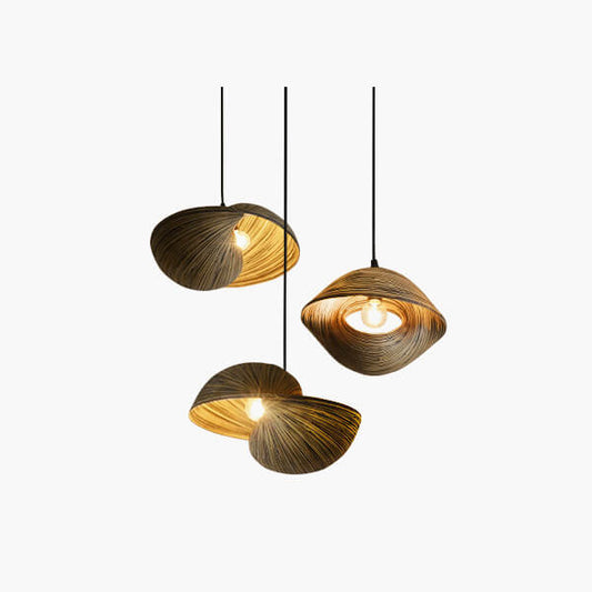 Antizer Creative Art Bamboo Weaving Pendant Light