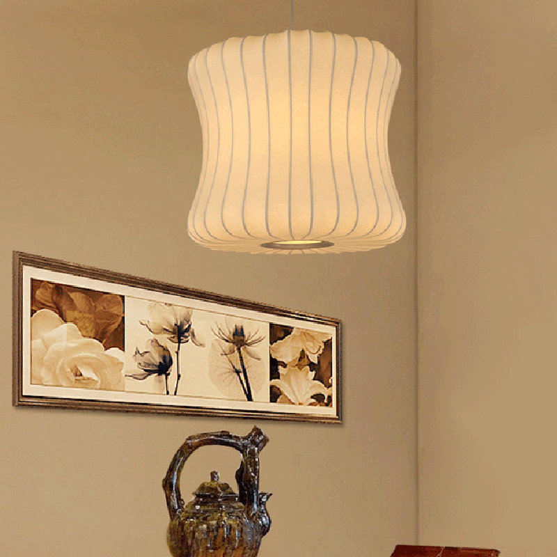 Antizer Vintage LED Silk Lantern Pendant Light