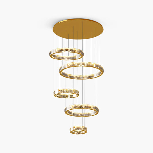 Antizer Nordic Circular Villa Crystal Chandelier