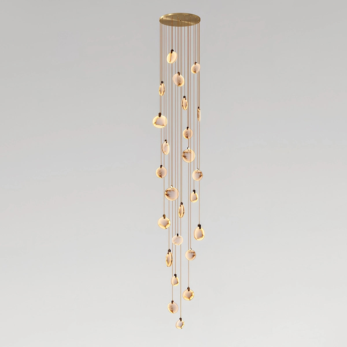 Antizer Moonshade Natural Alabaster Pendant Chandelier