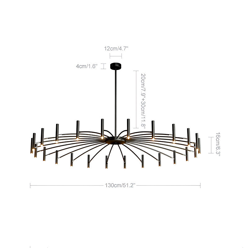 Adjustable Candelabra Chandelier