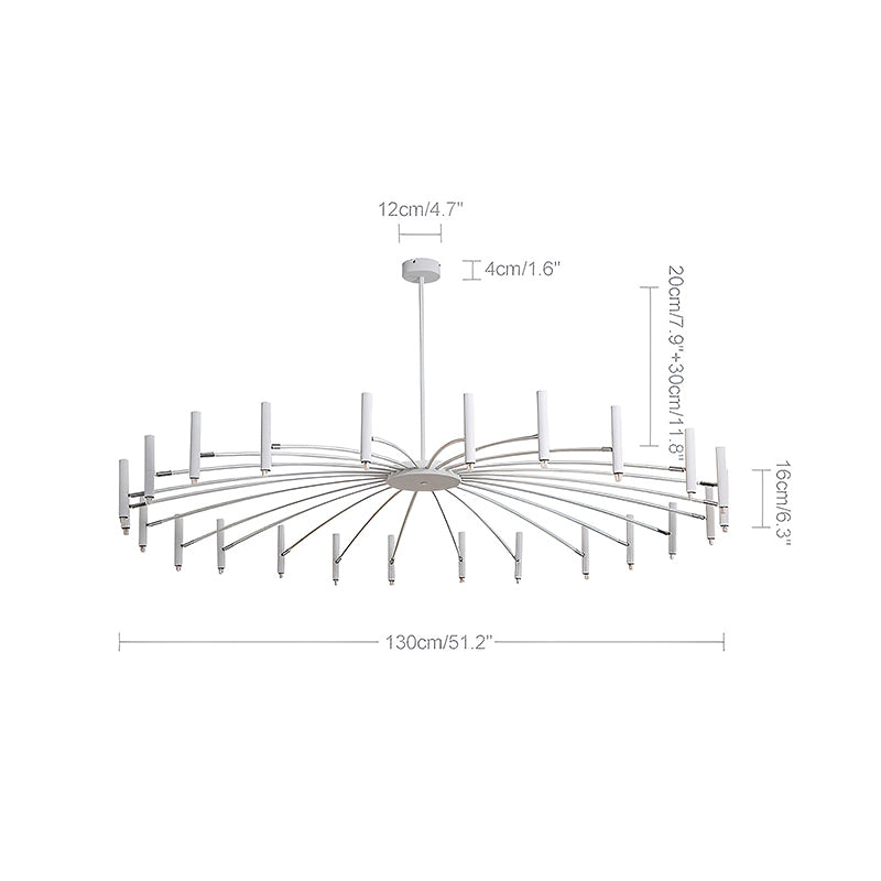 Adjustable Candelabra Chandelier