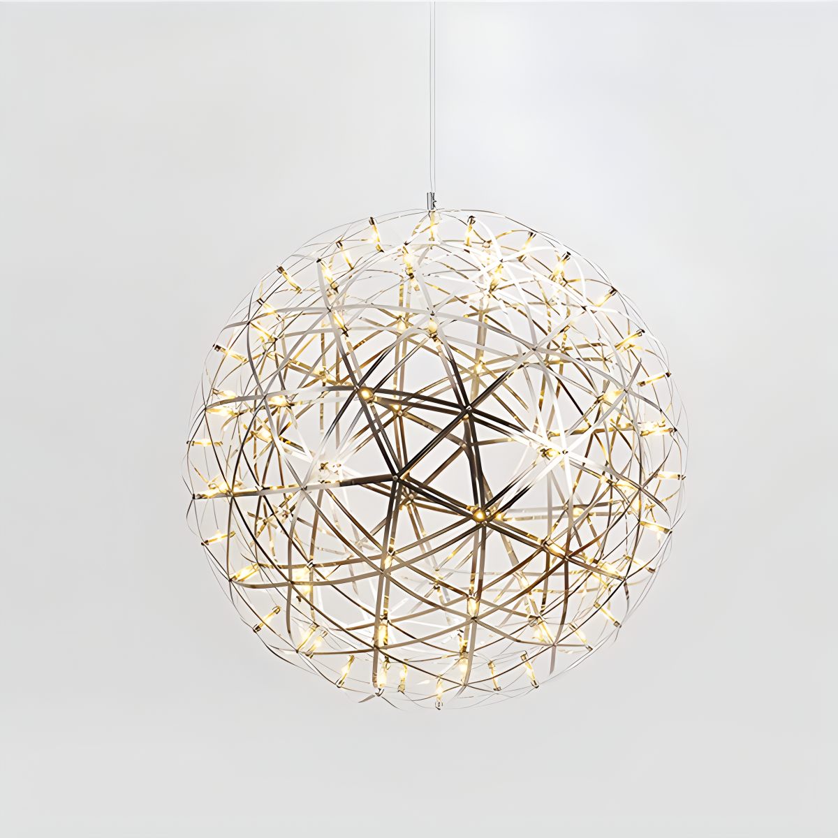 Silver Spark Ball Pendant Light