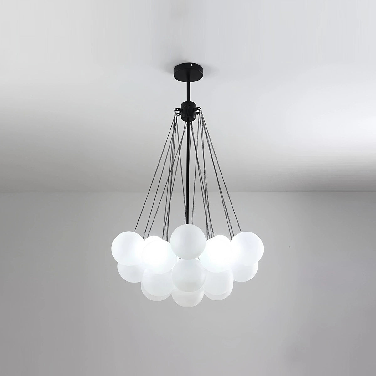 Antizer Modern Bubble Glass Chandelier for Living Room