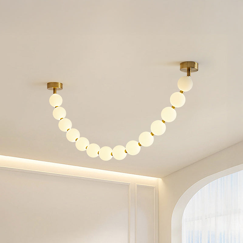 Antizer Luxury Pearl Necklace Chandelier