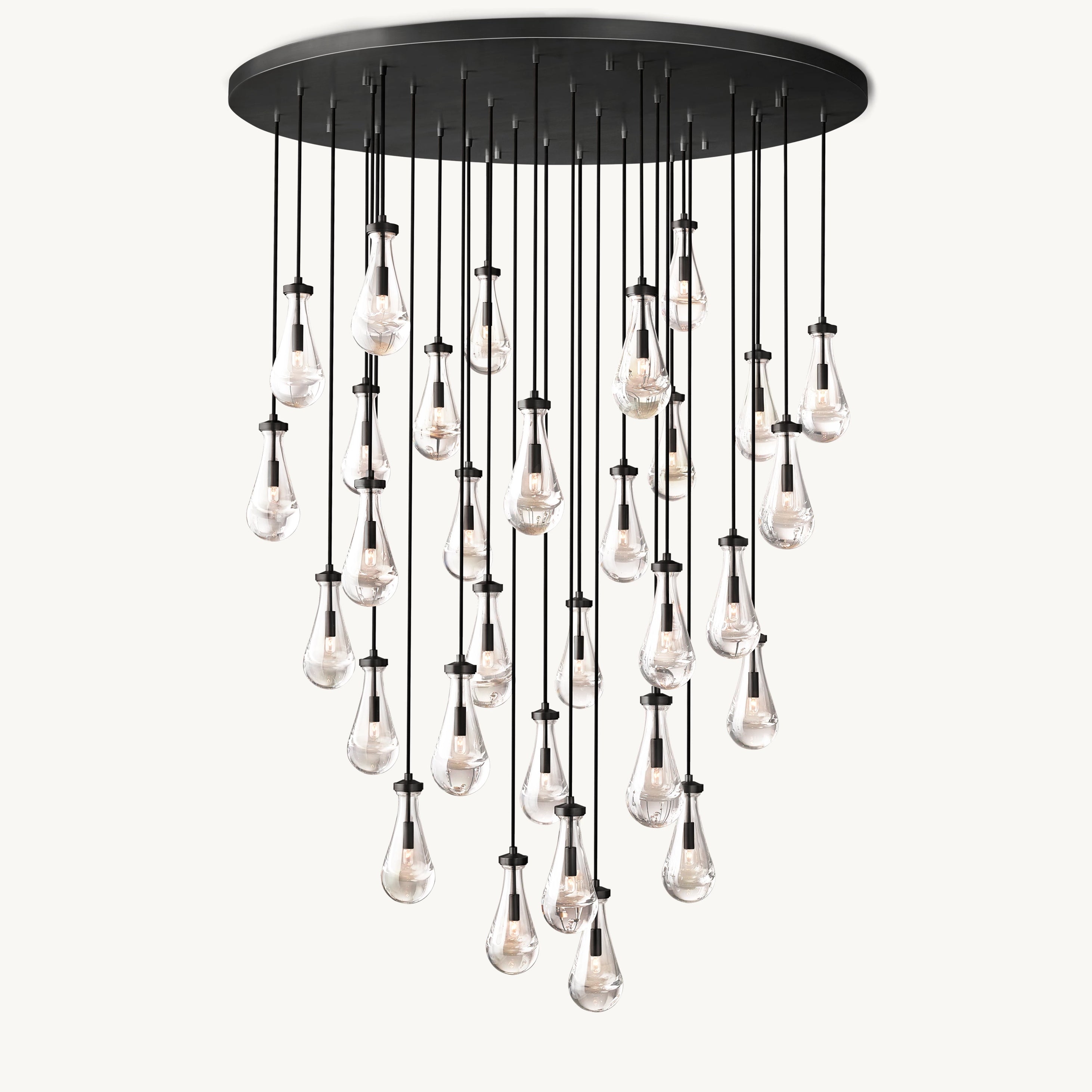 Antizer Raindrop Glass Chandelier