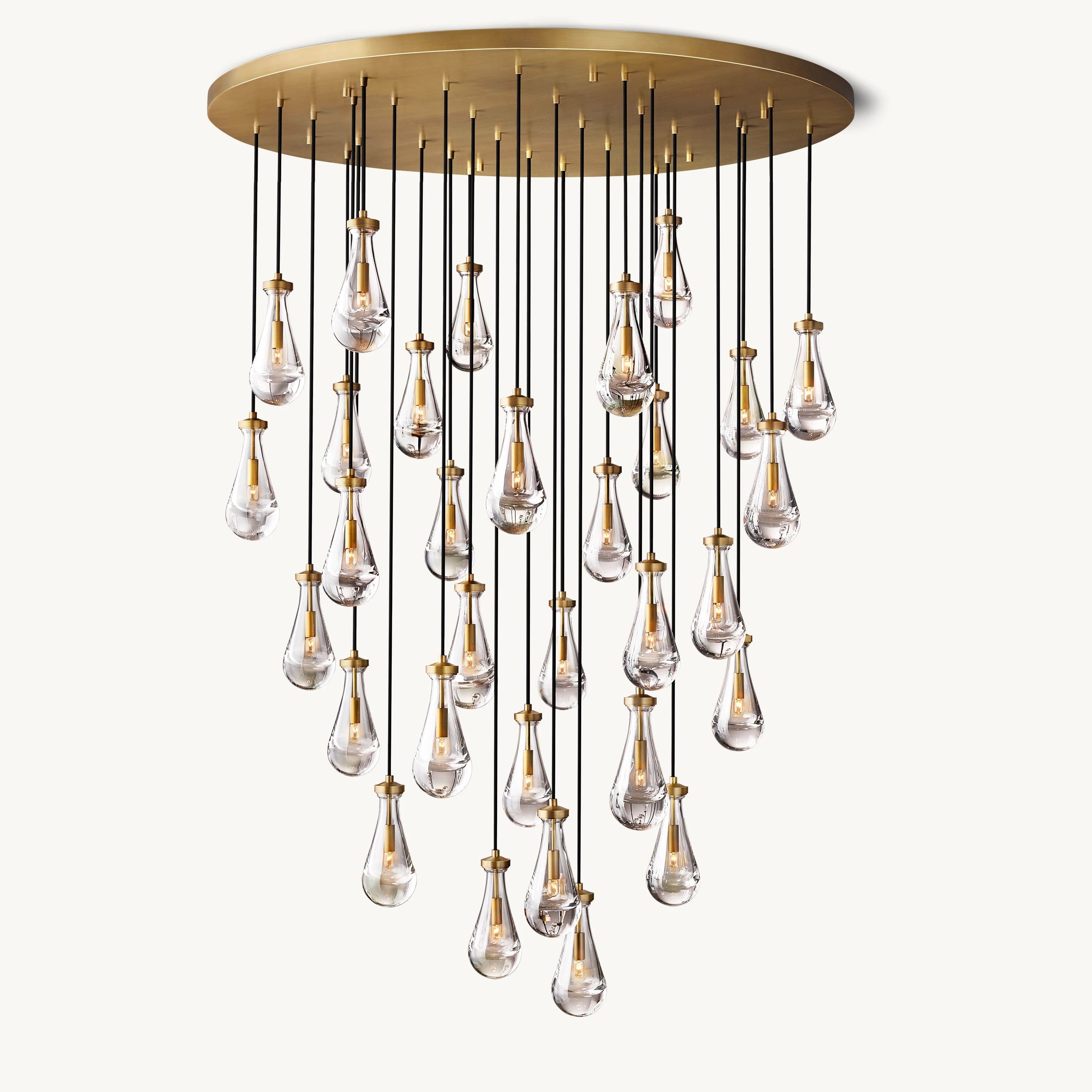 Antizer Raindrop Glass Chandelier