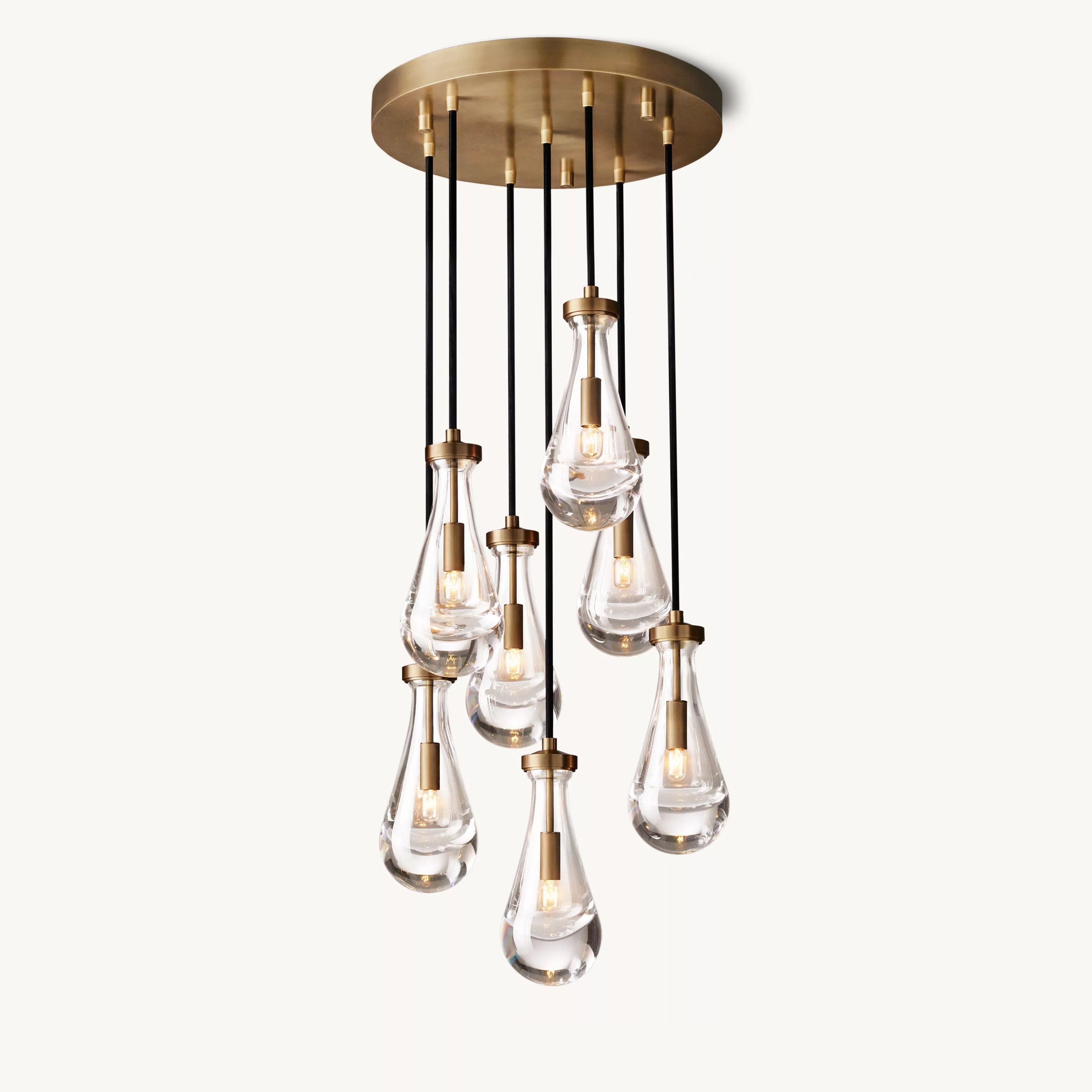 Antizer Raindrop Glass Chandelier