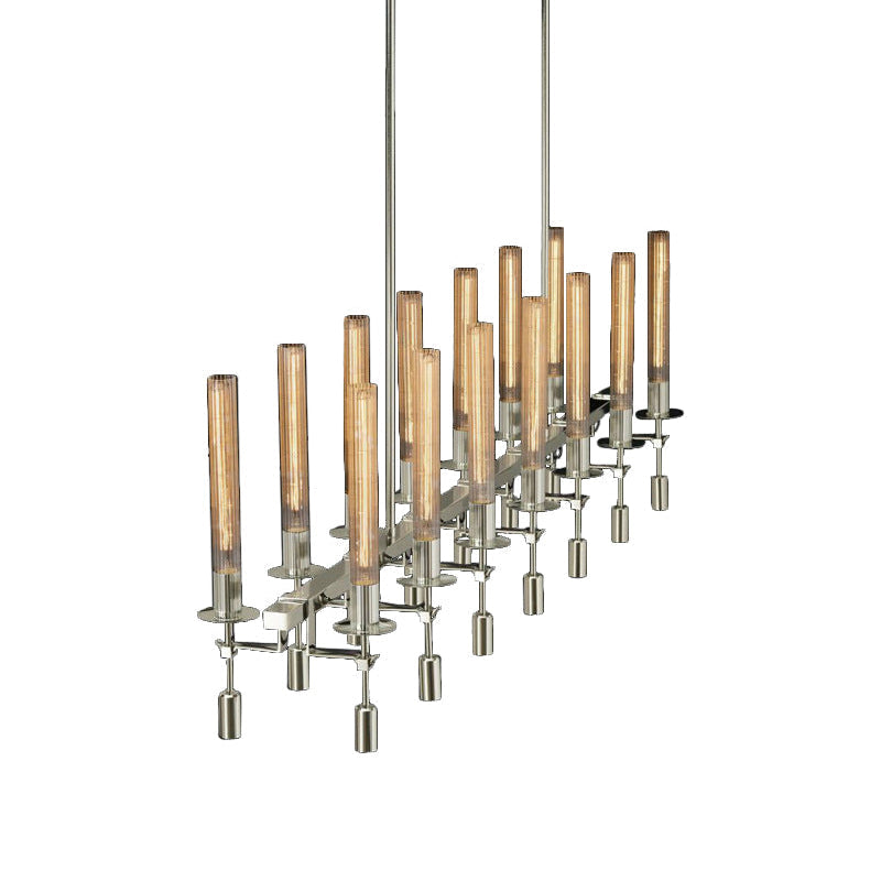 Antizer Candelabra Linear Glass Tube Chandelier