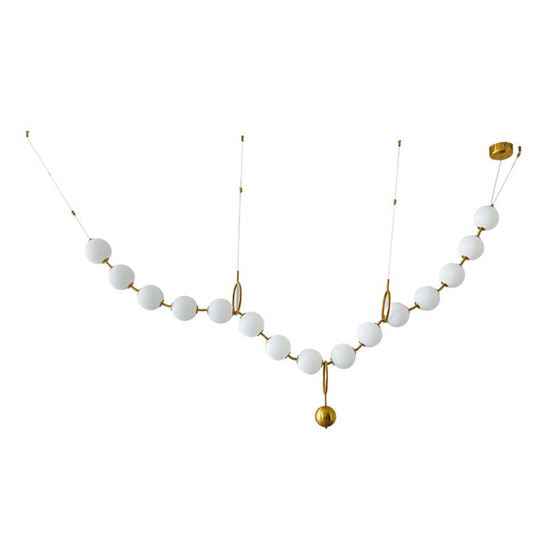 Antizer Art Deco Adjustable Pearl Chandelier