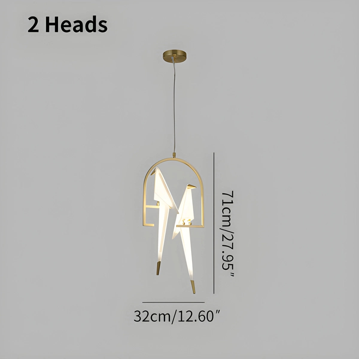 Antizer Paper Crane Bird Chandelier for Dining Room