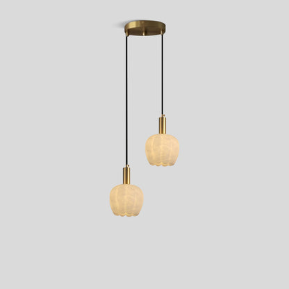 Antizer Flower Bud Shaped Marble Pendant Light