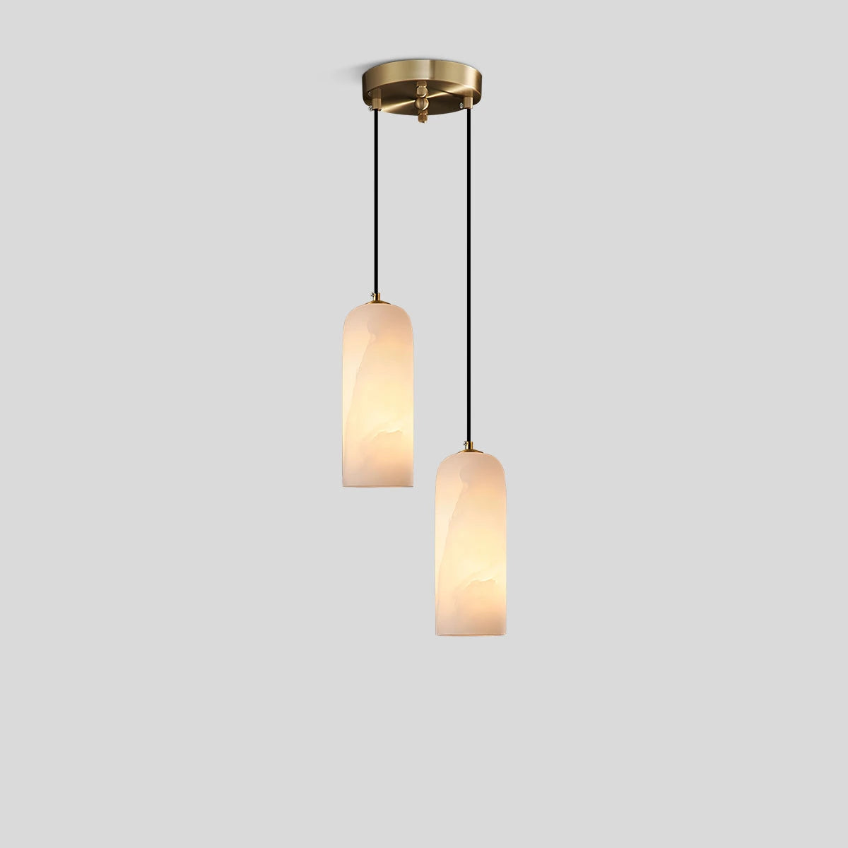 Antizer Modern All Copper Spanish Alabaster Pendant Light