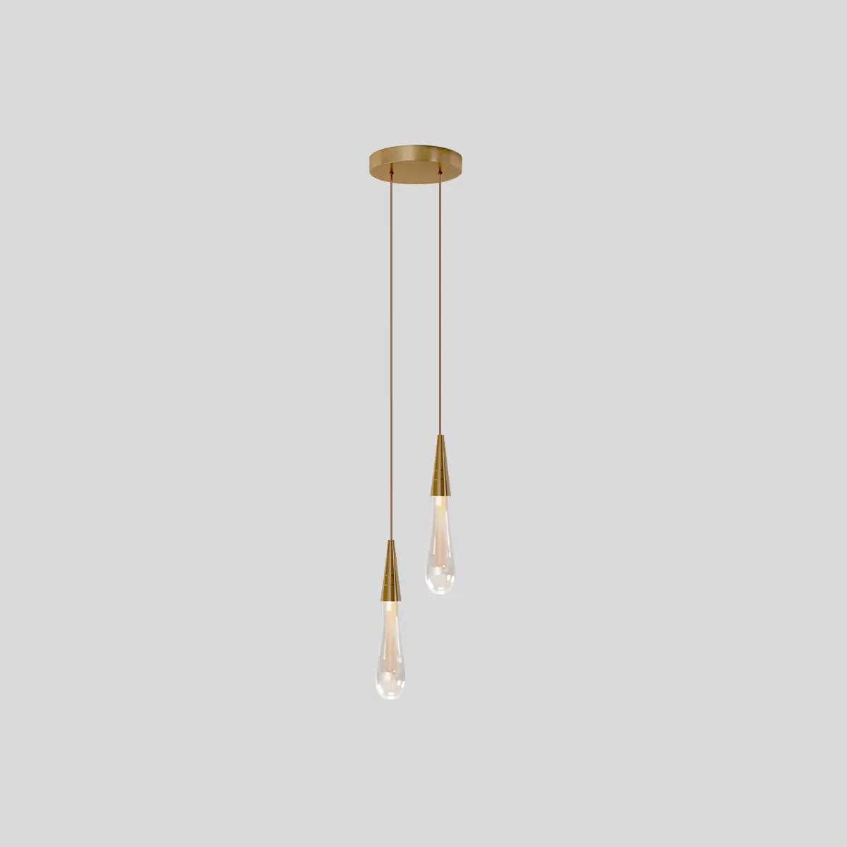 Antizer Drop Crystal Chrome Pendant Light for Bedroom