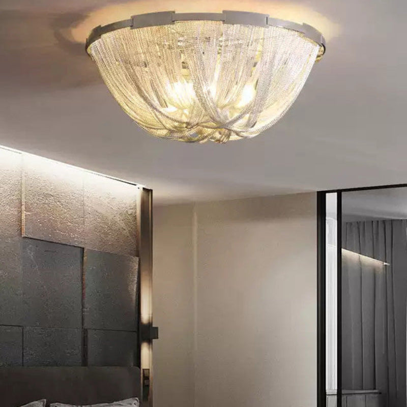 Antizer Luxury Chain Tassel Ceiling Light