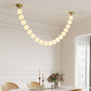 Antizer Luxury Pearl Necklace Chandelier