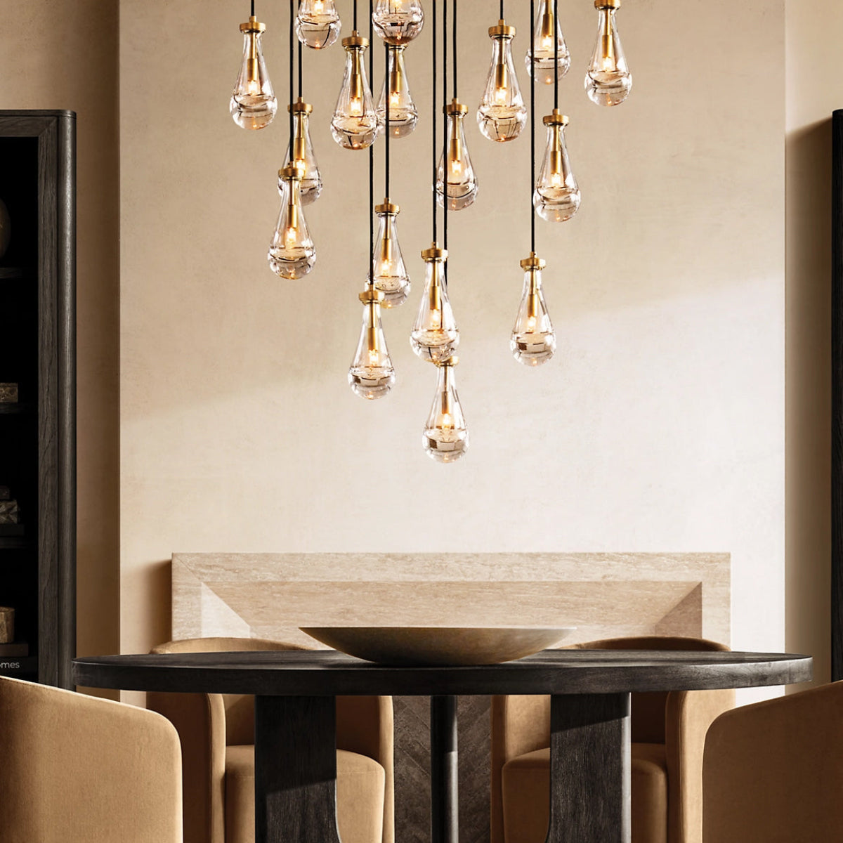 Antizer Raindrop Glass Chandelier