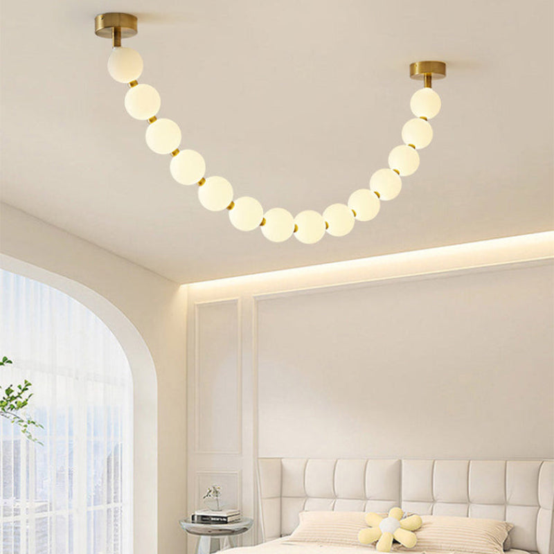 Antizer Luxury Pearl Necklace Chandelier