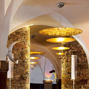 Antizer Gold Tiered Discs Chandelier