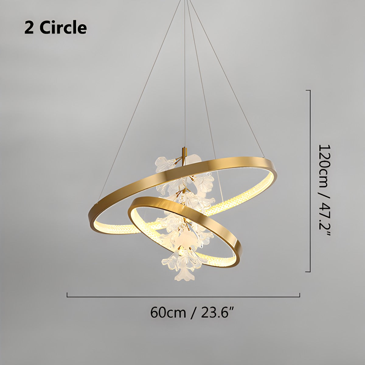 Nordic Light Luxury Ring Creative Chandelier