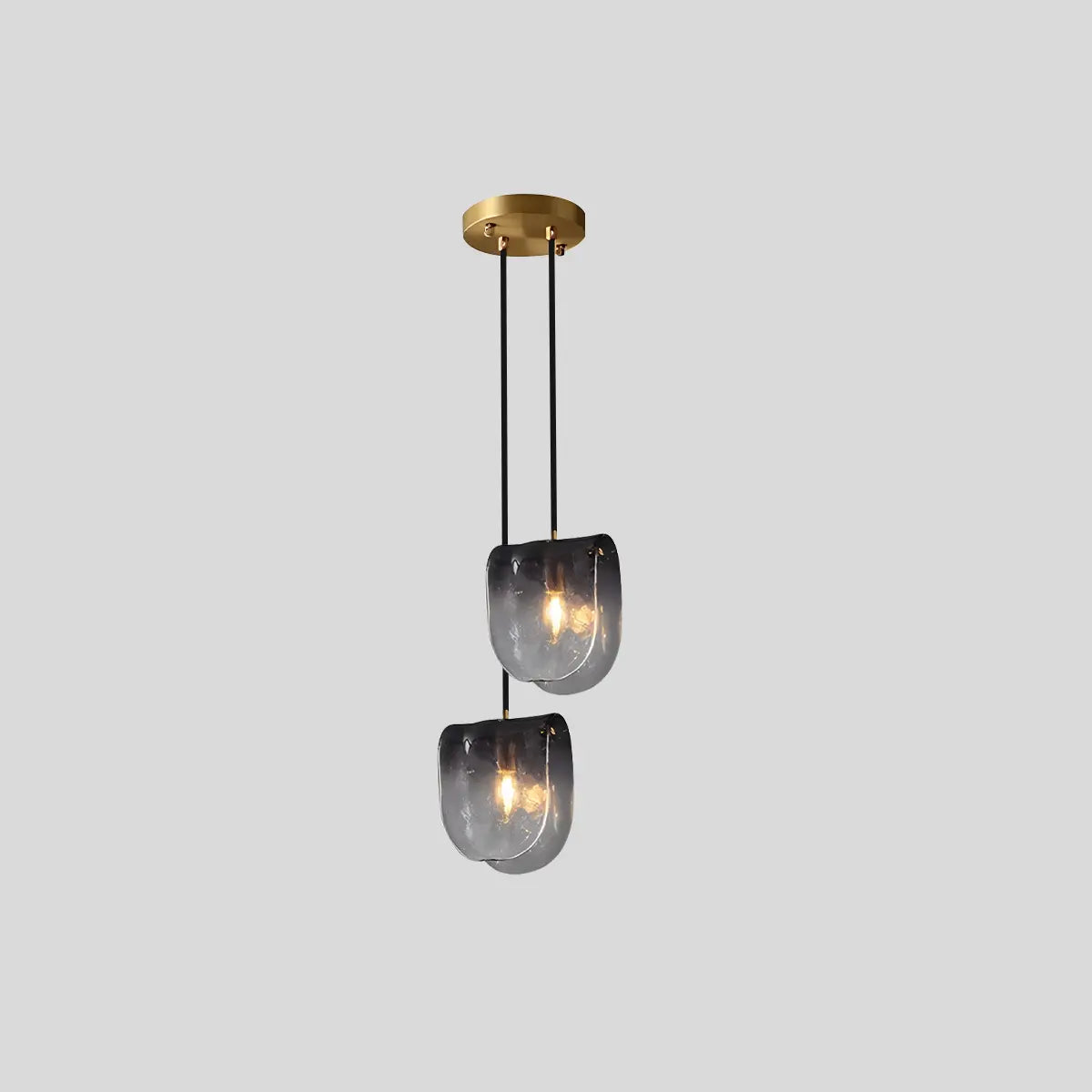 Antizer Modern Gradient Glass Pendant Light for Bedside