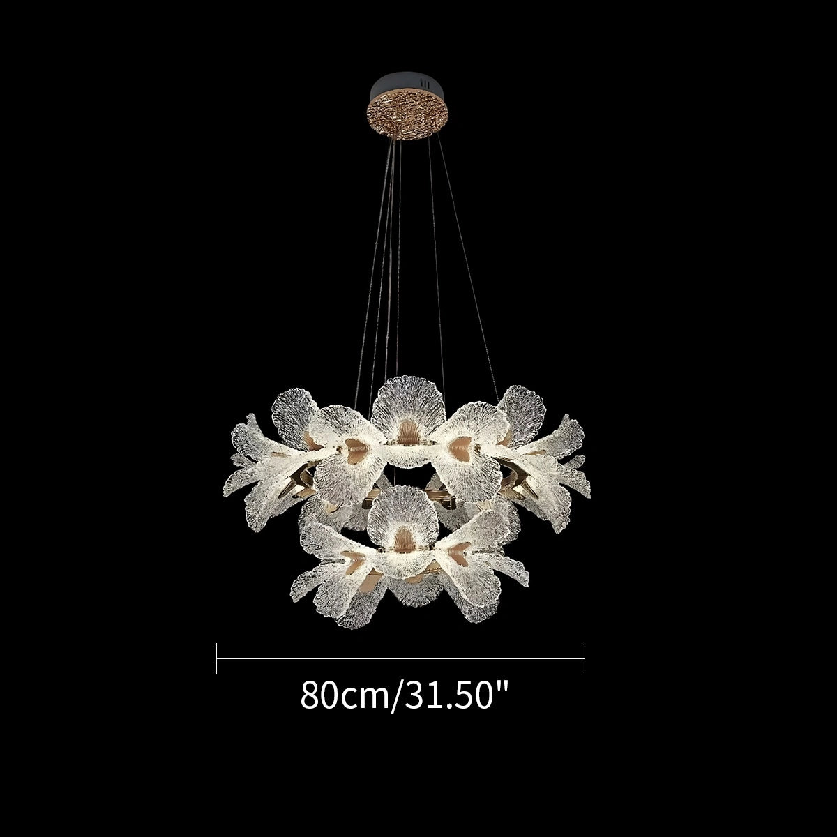 Antizer French Style Light Luxury Flower Chandelier