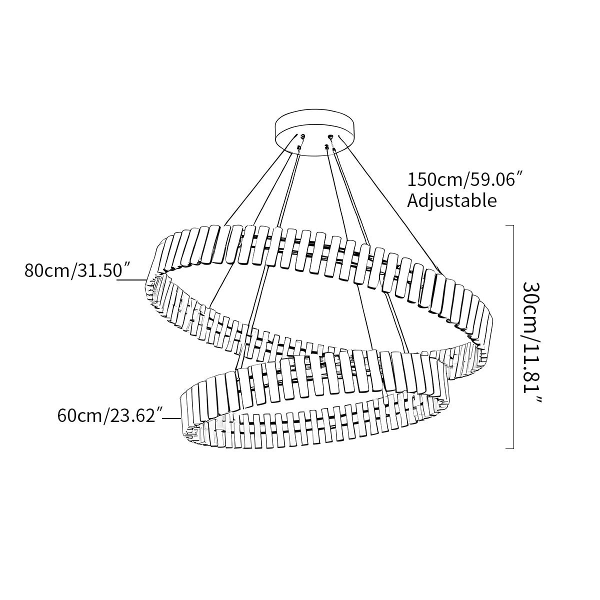 Antizer Nordic Creative Circle Chandelier