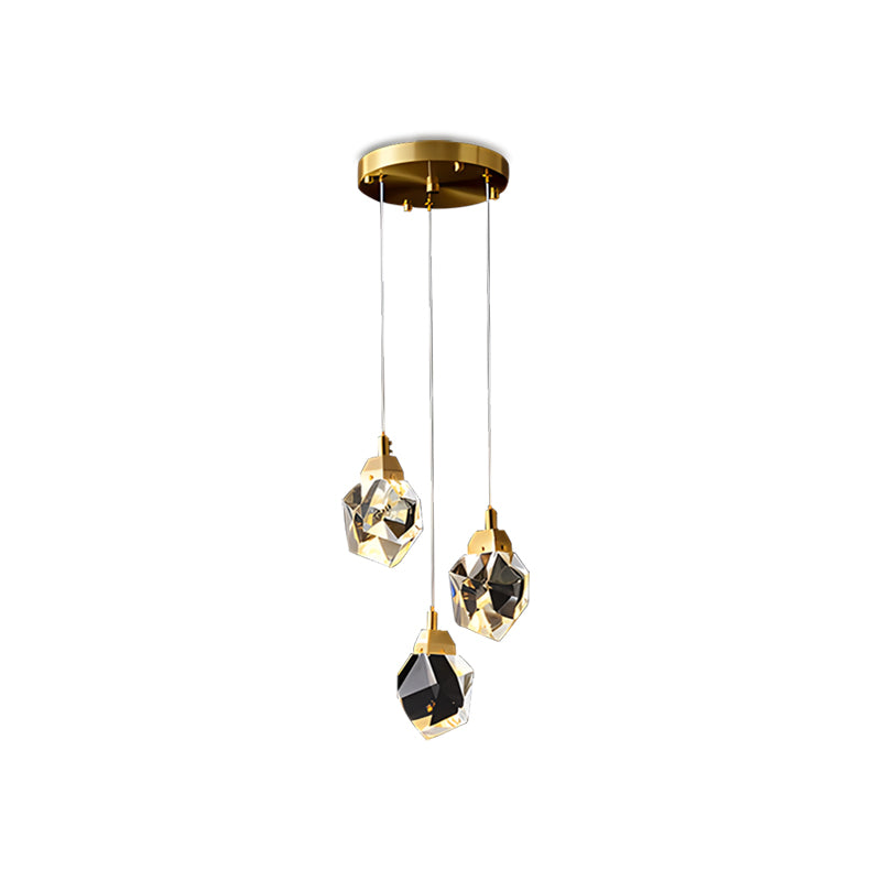 Rock Crystal Rain Chandelier