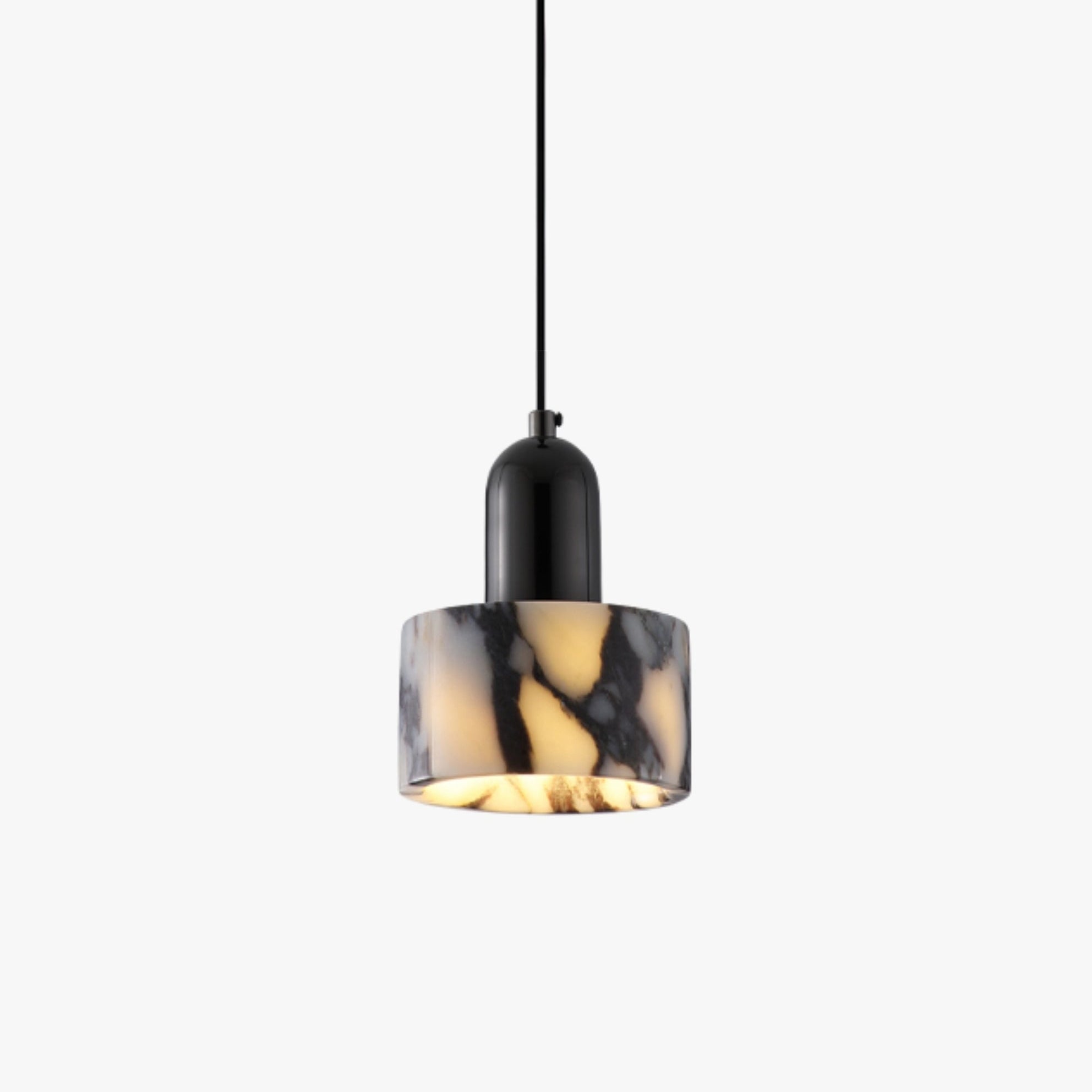Antizer Modern Black Dome Stone Pendant Light