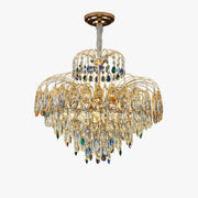 Antizer Luxury Crystal Tiered Chandelier