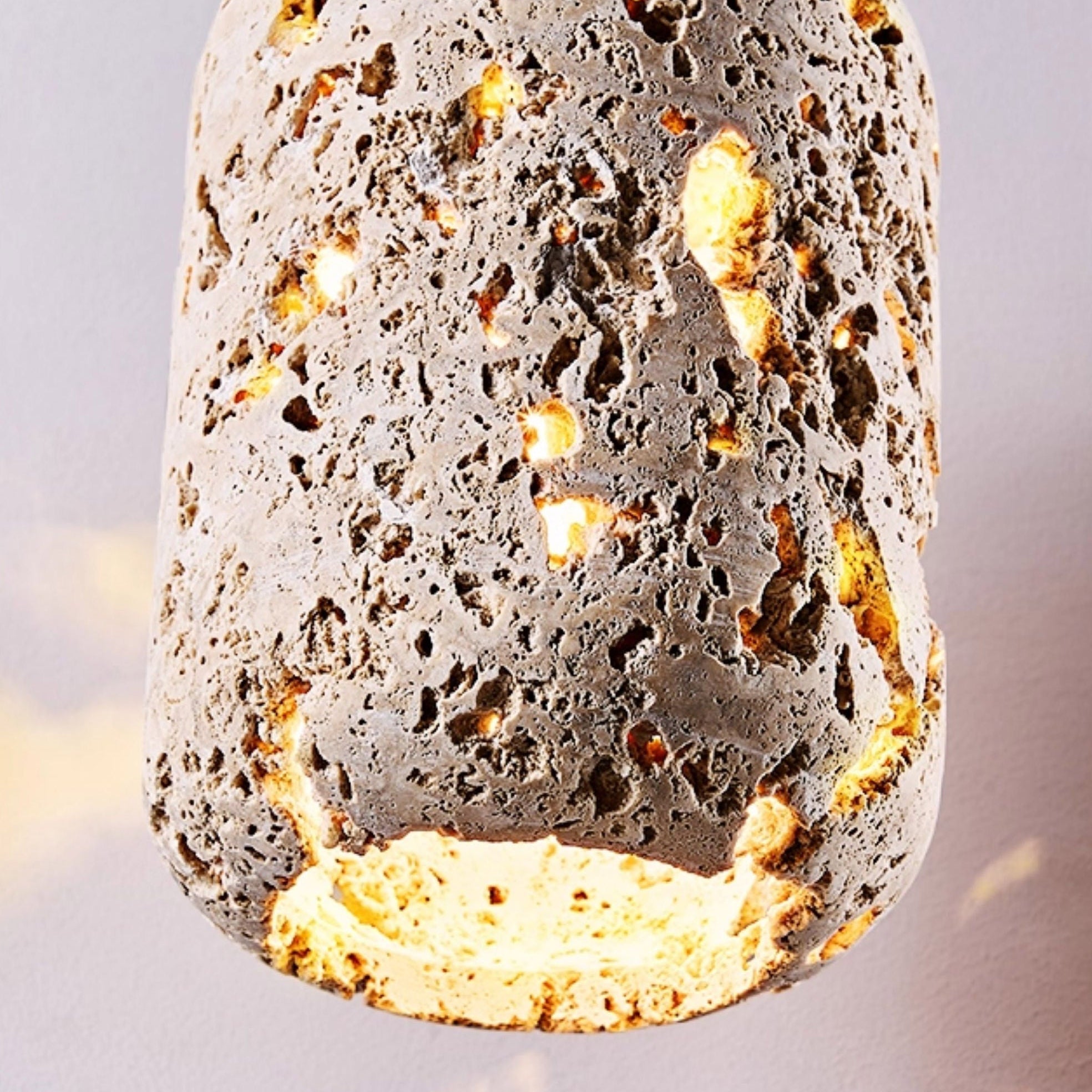Antizer Wabi Sabi Travertine Pendant Light