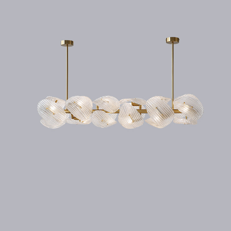 Antizer Artistic Modern Petal Glass Chandelier